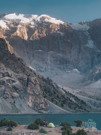 Camping beside Kulikalon lake, Fanns, Tajikistan