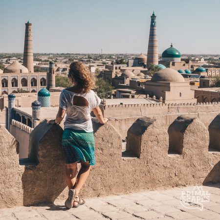 Overlooking the ancient Silk Road City of Khiva