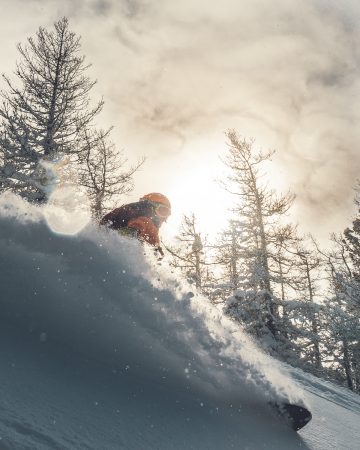 Deep fluffy powder in Kazakhstan's West Altai Mountains