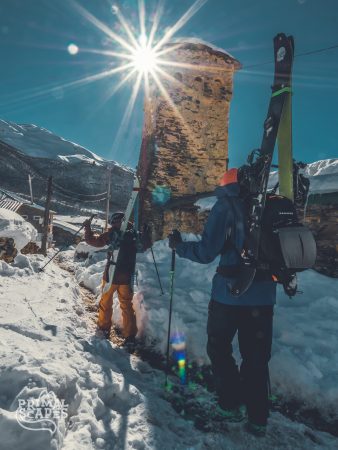 Walking down the streets of Ushguli